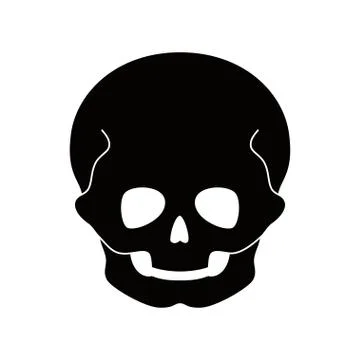 Human child skull Stock Illustration
