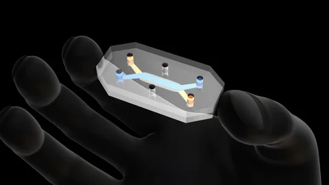 Human on a CHIP-man hand Stock Footage 109494395