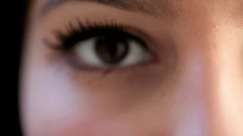 Human Close up eye blinking, Blinking Eyes Stockbeeldmateriaal 277200507