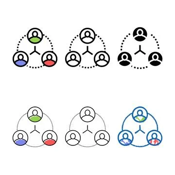 Human communication color pack icon vector イラスト素材