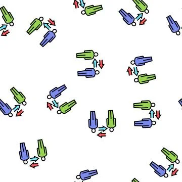 Human communication vector seamless pattern Stock Illustration