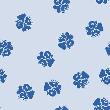 Human computer interaction hci glyph vector seamless pattern Stock Illustration
