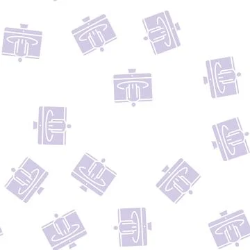 Human on computer screen glyph seamless pattern イラスト素材