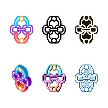 Human connection diversity icon vector outline Stock Illustration