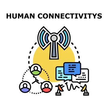 Human connectivity concepts for global communication network Stock Illustration