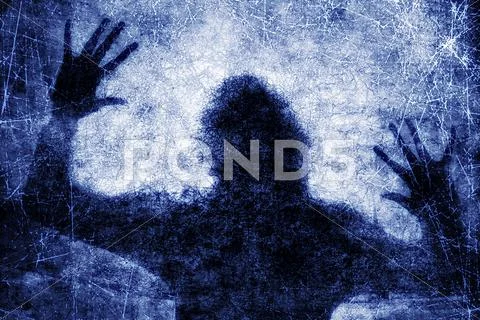Human in danger Stock Illustration