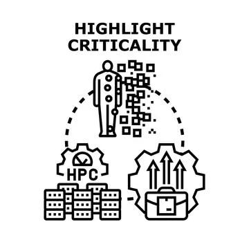 Human data processing for highlighting business criticality 库存插图