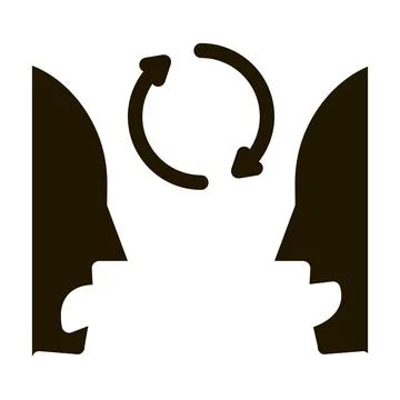 Human dementia icon Vector Glyph Illustration Stock Illustration