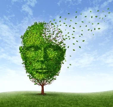 Human dementia problems 스톡 일러스트