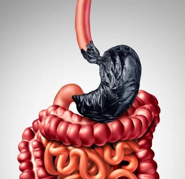 Human Digestion Problem Stock Illustration