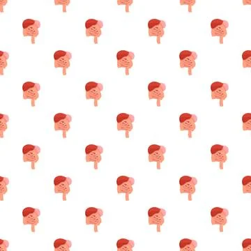 Human digestive internal organs repeating pattern Stock Illustration