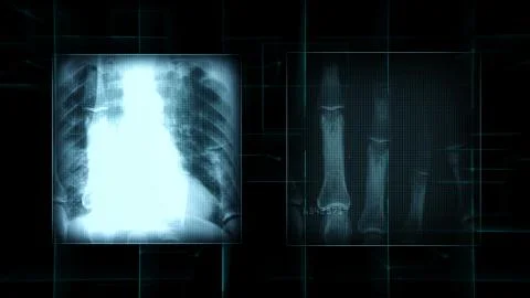 Human digital effect scan. Stock Illustration