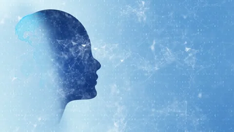 Human Digital Network Profile Background Stock Footage 340408963