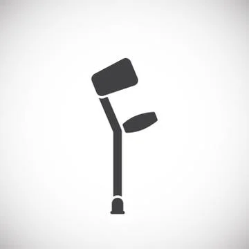 Human disability related icon on background for graphic and web design. Creative Stock Illustration