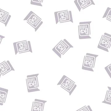 Human discussion glyph vector seamless pattern Illustrazione stock