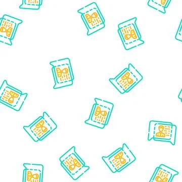 Human discussion vector seamless pattern Illustrazione stock