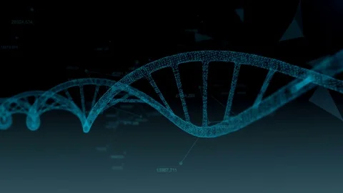 Human DNA. Abstract background with plexus. Loop animation 库存影片 77562689