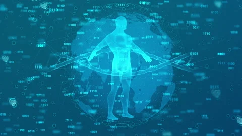 Human DNA Genetic Code Medical Research Background Stock Footage 338447937