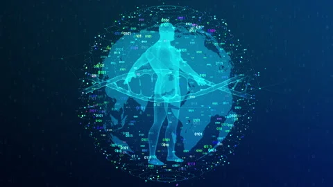 Human DNA Genetic Code Science Technology Background Stock Footage 338447753