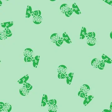Human with dna genetic engineering glyph vector seamless pattern 스톡 일러스트
