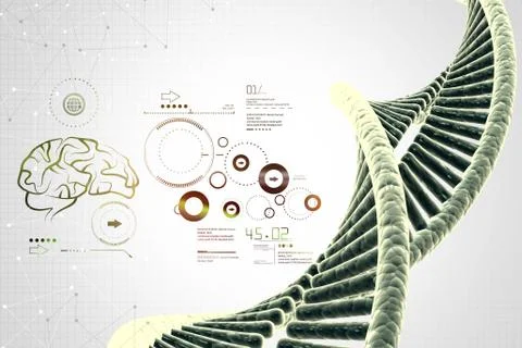 Human dna Illustrazione stock