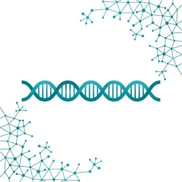 Human DNA structure vector illustration Illustrazione stock
