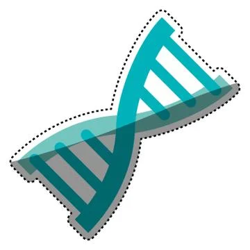 Human dna symbol 库存插图