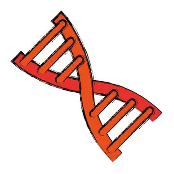 Human dna symbol Illustrazione stock
