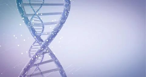 Human DNA White Stock Illustration