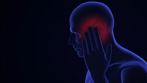 Human Ear With Red Painful Area 動画素材 275893262