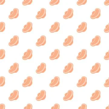 Human ear structure seamless pattern background Stock Illustration