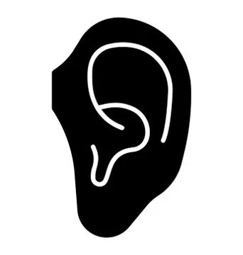 Human Ear Vector Illustrazione stock