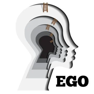 Human ego vector illustration. Stock Illustration