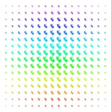 Human Embryo Shape halftone Spectral grid Stock Illustration