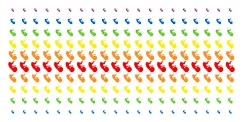 Human Embryo Shape Halftone Spectrum Grid Stock Illustration