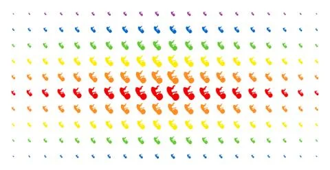 Human Embryo Spectrum Halftone Pattern Illustrazione stock