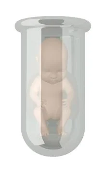 Human embryo in vitro Illustrazione stock