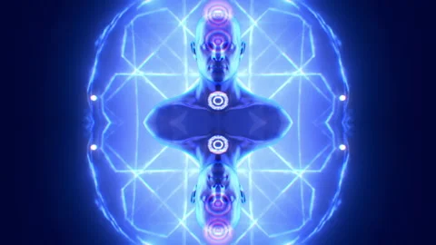 Human Energy Field Stock Footage 262760176