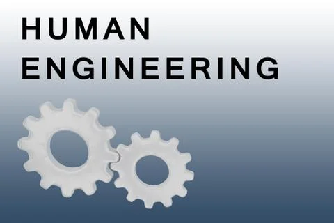 HUMAN ENGINEERING concept Stockillustratie