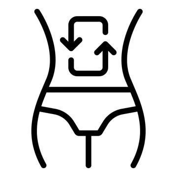 Human enzymes icon outline vector. Structure protein Stock Illustration