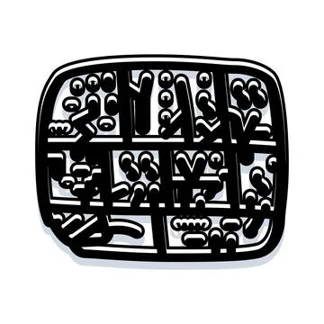 Human evolution concept representing development stages grid Illustrazione stock