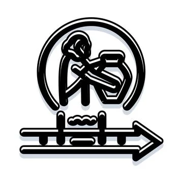 Human evolution progress line advancing forward Ilustración de archivo