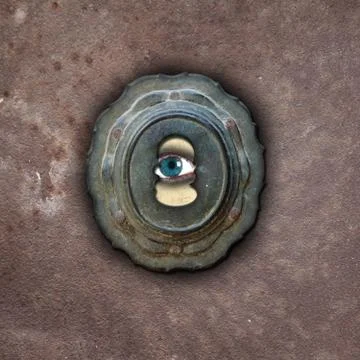 Human eye and lock Stock Illustration