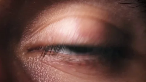 Human Eye Blinks Stock Footage 76702330