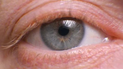 Human eye close up. macro iris and pupil Stock Footage 129785522
