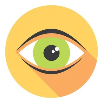 Human Eye Closeup View Stock Illustration