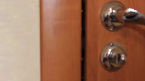 Human eye in the doorway Stock Footage 94817249