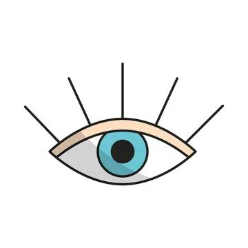 Human eye icon Illustration