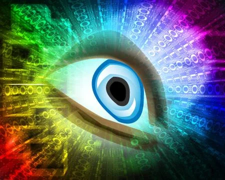 Human eye Ilustración de archivo