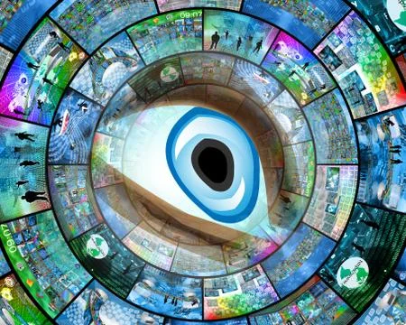 Human eye Ilustración de archivo